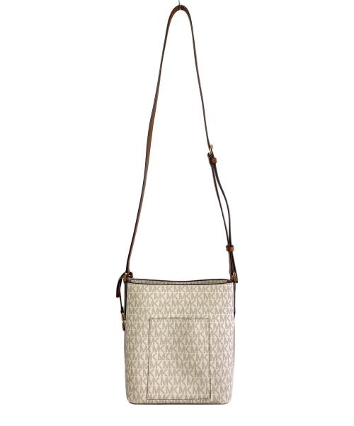 MICHAEL KORS（マイケル・コース）MICHAEL KORS (マイケル・コース) ショルダーバッグ ブラウン×ホワイトの古着・服飾アイテム