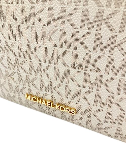 MICHAEL KORS（マイケル・コース）MICHAEL KORS (マイケル・コース) ショルダーバッグ ブラウン×ホワイトの古着・服飾アイテム