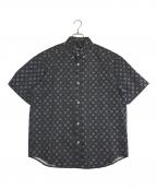 stussyステューシー）の古着「半袖シャツ」｜ブラック