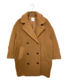 Mila Owen（ミラオーウェン）の古着「オーバーサイズボアコート」｜ブラウン