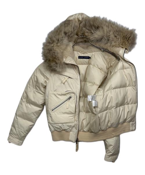 RALPH LAUREN（ラルフローレン）RALPH LAUREN (ラルフローレン) N-2Bダウンジャケット ホワイト サイズ:SIZE 9（S）の古着・服飾アイテム