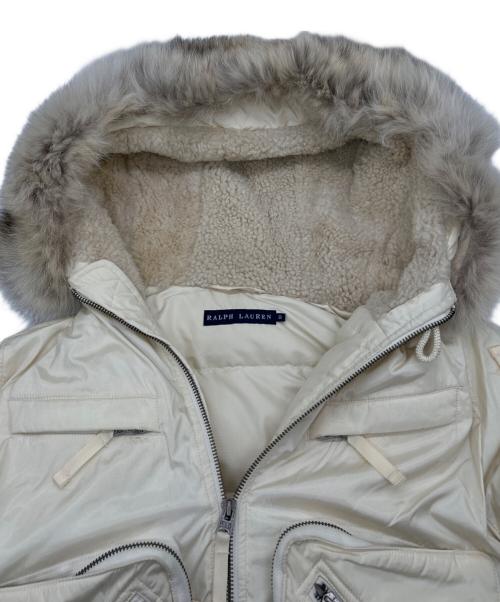 RALPH LAUREN（ラルフローレン）RALPH LAUREN (ラルフローレン) N-2Bダウンジャケット ホワイト サイズ:SIZE 9（S）の古着・服飾アイテム