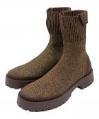 emmiエミ）の古着「ECOニットブーツ」｜ブラウン