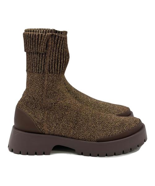 emmi（エミ）EMMI (エミ) ECOニットブーツ ブラウン サイズ:SIZE 25cmの古着・服飾アイテム