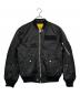 DIESEL（ディーゼル）の古着「MA-1ジャケット」｜ブラック