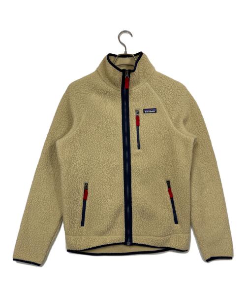 Patagonia（パタゴニア）Patagonia (パタゴニア) レトロパイルスジャケット ベージュ×ネイビー サイズ:SIZE Mの古着・服飾アイテム