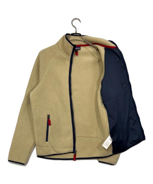 Patagonia（パタゴニア）Patagonia (パタゴニア) レトロパイルスジャケット ベージュ×ネイビー サイズ:SIZE Mの古着・服飾アイテム