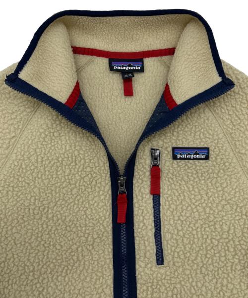 Patagonia（パタゴニア）Patagonia (パタゴニア) レトロパイルスジャケット ベージュ×ネイビー サイズ:SIZE Mの古着・服飾アイテム