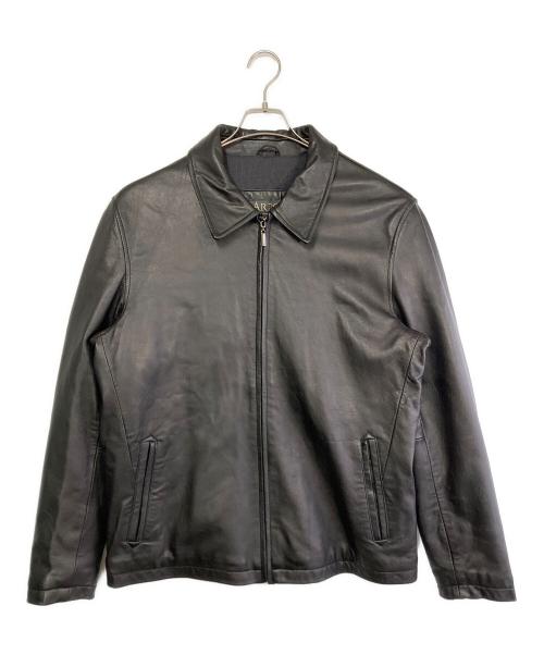ARROW（アロー）ARROW (アロー) レザージャケット ブラック サイズ:Lの古着・服飾アイテム