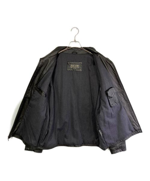 ARROW（アロー）ARROW (アロー) レザージャケット ブラック サイズ:Lの古着・服飾アイテム