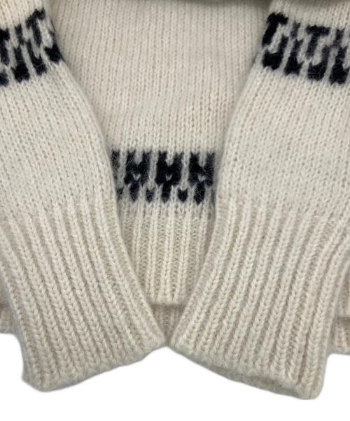 BATONER（バトナ―）BATONER (バトナ―) 厚手ニット ホワイト×ブラック サイズ:SIZE 3の古着・服飾アイテム