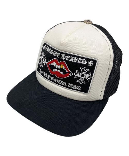 CHROME HEARTS（クロムハーツ）CHROME HEARTS (クロムハーツ) チョンパー トラッカーキャップ ブラック×ホワイト サイズ:OSの古着・服飾アイテム