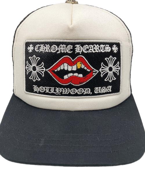 CHROME HEARTS（クロムハーツ）CHROME HEARTS (クロムハーツ) チョンパー トラッカーキャップ ブラック×ホワイト サイズ:OSの古着・服飾アイテム