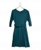 BLUE LABEL CRESTBRIDGEブルーレーベルクレストブリッジ）の古着「長袖ワンピース」｜グリーン