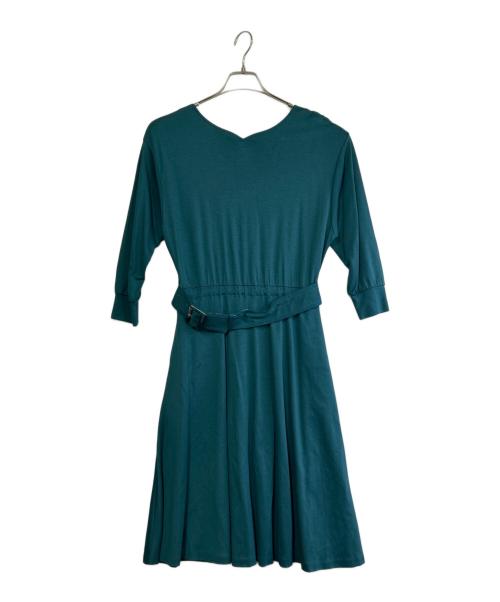 BLUE LABEL CRESTBRIDGE（ブルーレーベルクレストブリッジ）BLUE LABEL CRESTBRIDGE (ブルーレーベルクレストブリッジ) 長袖ワンピース グリーン サイズ:SIZE Mの古着・服飾アイテム