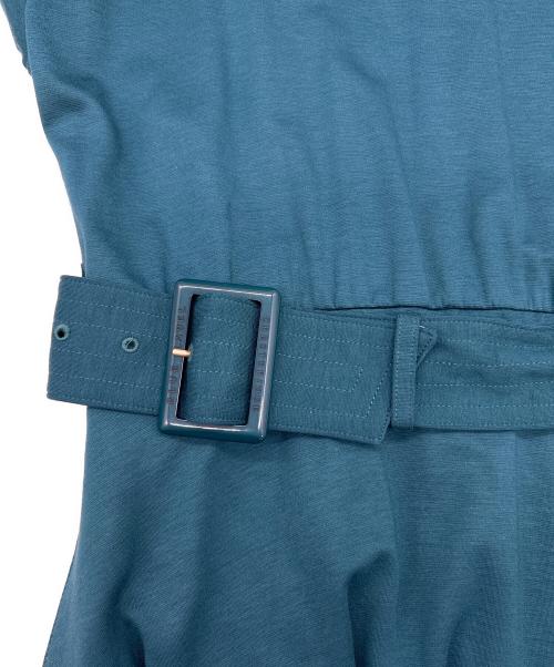 BLUE LABEL CRESTBRIDGE（ブルーレーベルクレストブリッジ）BLUE LABEL CRESTBRIDGE (ブルーレーベルクレストブリッジ) 長袖ワンピース グリーン サイズ:SIZE Mの古着・服飾アイテム