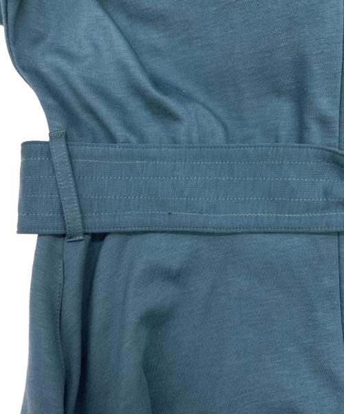 BLUE LABEL CRESTBRIDGE（ブルーレーベルクレストブリッジ）BLUE LABEL CRESTBRIDGE (ブルーレーベルクレストブリッジ) 長袖ワンピース グリーン サイズ:SIZE Mの古着・服飾アイテム