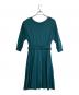 BLUE LABEL CRESTBRIDGE (ブルーレーベルクレストブリッジ) 長袖ワンピース グリーン サイズ:SIZE M：7000円