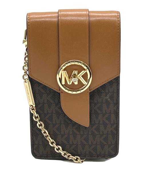 MICHAEL KORS（マイケル・コース）MICHAEL KORS (マイケル・コース) ショルダーポーチ ブラウンの古着・服飾アイテム