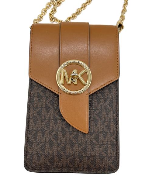 MICHAEL KORS（マイケル・コース）MICHAEL KORS (マイケル・コース) ショルダーポーチ ブラウンの古着・服飾アイテム