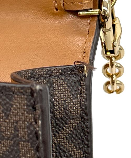 MICHAEL KORS（マイケル・コース）MICHAEL KORS (マイケル・コース) ショルダーポーチ ブラウンの古着・服飾アイテム