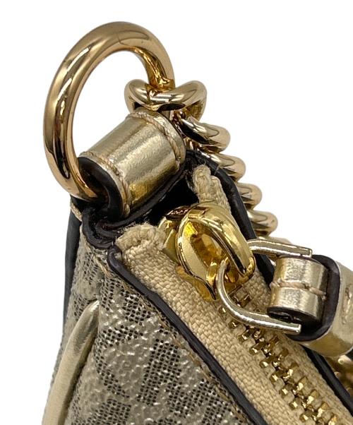 MICHAEL KORS（マイケル・コース）MICHAEL KORS (マイケル・コース) ハンドバッグ ゴールドの古着・服飾アイテム