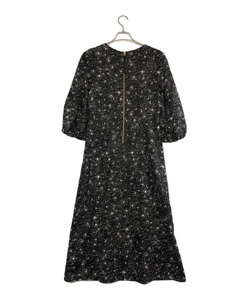 green label relaxing（グリーンレーベルリラクシング）green label relaxing (グリーンレーベルリラクシング) 長袖ワンピース ブラック×ホワイト サイズ:SIZE Freeの古着・服飾アイテム
