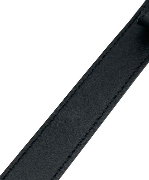 GUCCI（グッチ）GUCCI (グッチ) ダブルGスリムベルト ブラックの古着・服飾アイテム