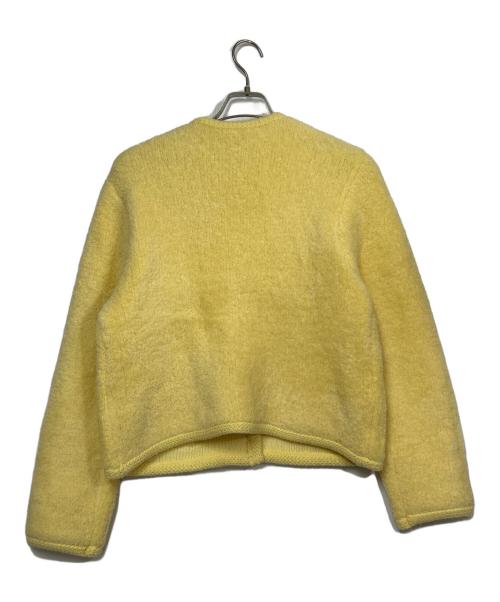 Mila Owen（ミラオーウェン）Mila Owen (ミラオーウェン) 金釦ムートンライクボアニットカーディガン イエロー サイズ:SIZE S 未使用品の古着・服飾アイテム