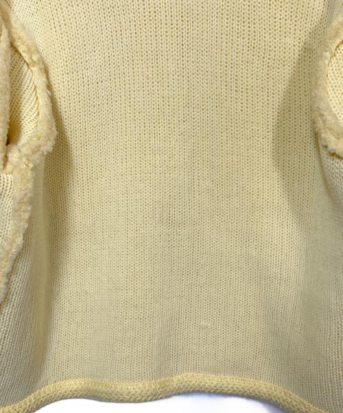 Mila Owen（ミラオーウェン）Mila Owen (ミラオーウェン) 金釦ムートンライクボアニットカーディガン イエロー サイズ:SIZE S 未使用品の古着・服飾アイテム