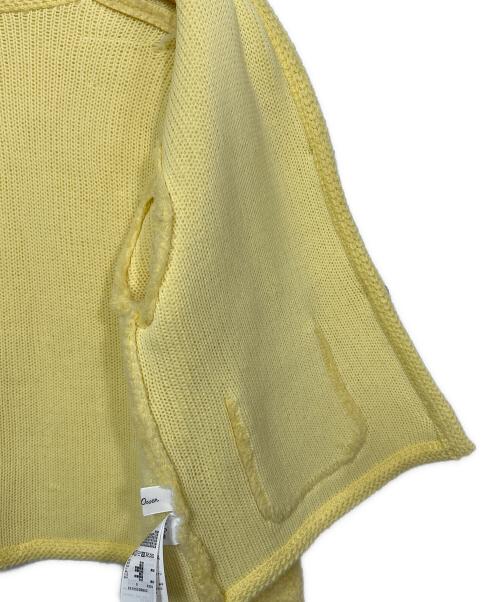 Mila Owen（ミラオーウェン）Mila Owen (ミラオーウェン) 金釦ムートンライクボアニットカーディガン イエロー サイズ:SIZE S 未使用品の古着・服飾アイテム