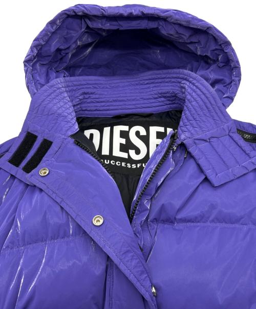 DIESEL（ディーゼル）DIESEL (ディーゼル) ダウンジャケット パープル サイズ:SIZE XSの古着・服飾アイテム