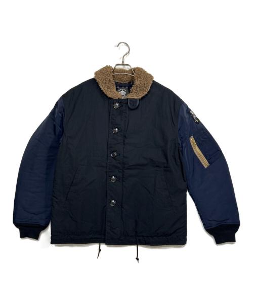 HOUSTON（ヒューストン）HOUSTON (ヒューストン) デッキジャケット ネイビー サイズ:SIZE XLの古着・服飾アイテム