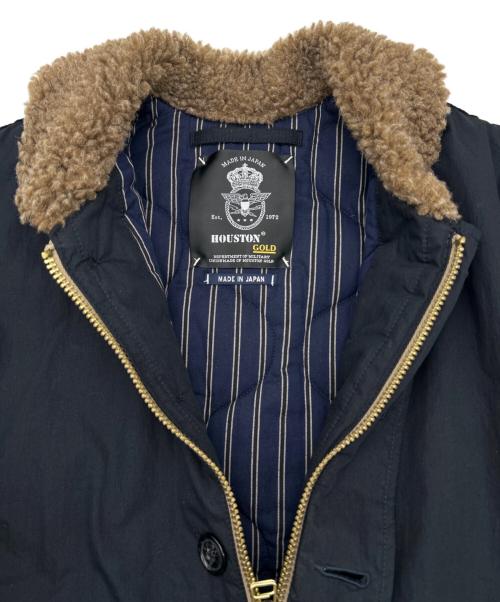 HOUSTON（ヒューストン）HOUSTON (ヒューストン) デッキジャケット ネイビー サイズ:SIZE XLの古着・服飾アイテム