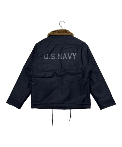 HOUSTON（ヒューストン）HOUSTON (ヒューストン) デッキジャケット ネイビー サイズ:SIZE 40（M)の古着・服飾アイテム