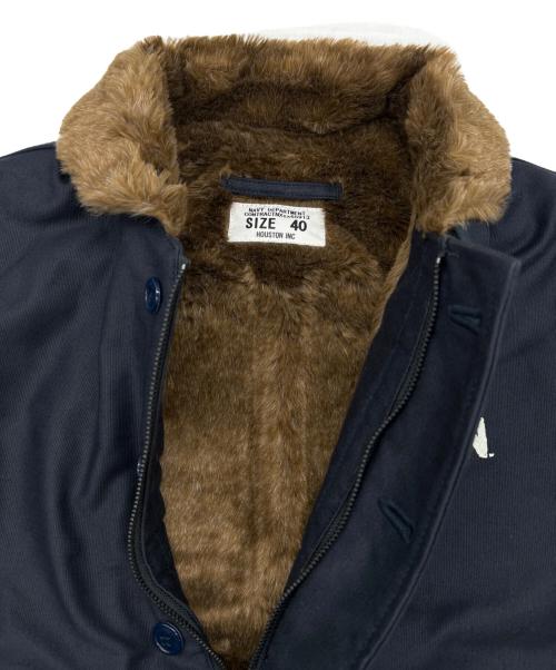 HOUSTON（ヒューストン）HOUSTON (ヒューストン) デッキジャケット ネイビー サイズ:SIZE 40（M)の古着・服飾アイテム