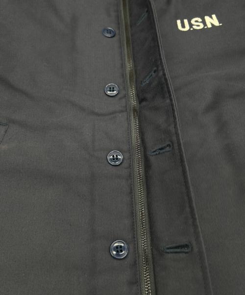 HOUSTON（ヒューストン）HOUSTON (ヒューストン) デッキジャケット ネイビー サイズ:SIZE 40（M)の古着・服飾アイテム