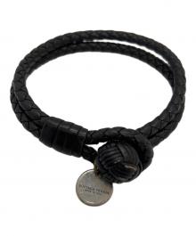 BOTTEGA VENETA（ボッテガベネタ）の古着「レザーブレスレット」｜ブラウン