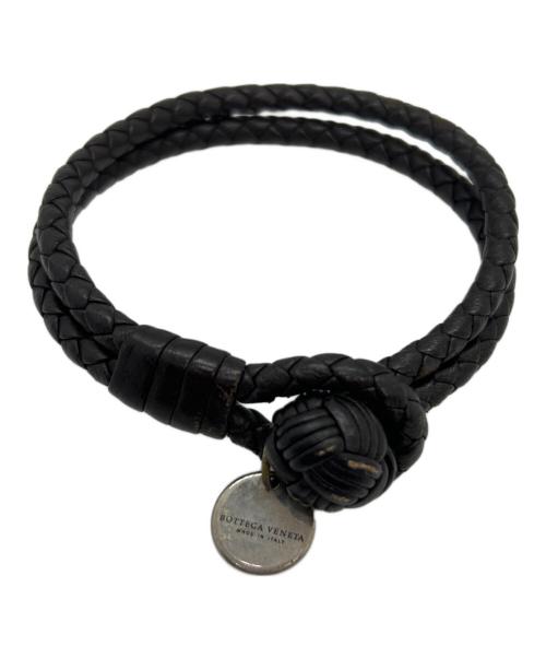 BOTTEGA VENETA（ボッテガベネタ）BOTTEGA VENETA (ボッテガベネタ) レザーブレスレット ブラウンの古着・服飾アイテム