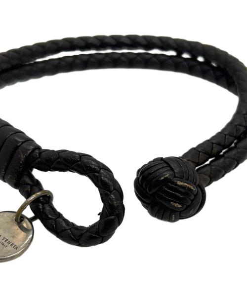 BOTTEGA VENETA（ボッテガベネタ）BOTTEGA VENETA (ボッテガベネタ) レザーブレスレット ブラウンの古着・服飾アイテム