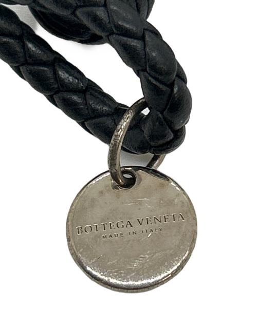 BOTTEGA VENETA（ボッテガベネタ）BOTTEGA VENETA (ボッテガベネタ) レザーブレスレット ブラックの古着・服飾アイテム