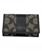 COACHコーチ）の古着「キーケース」｜ブラック×グレー