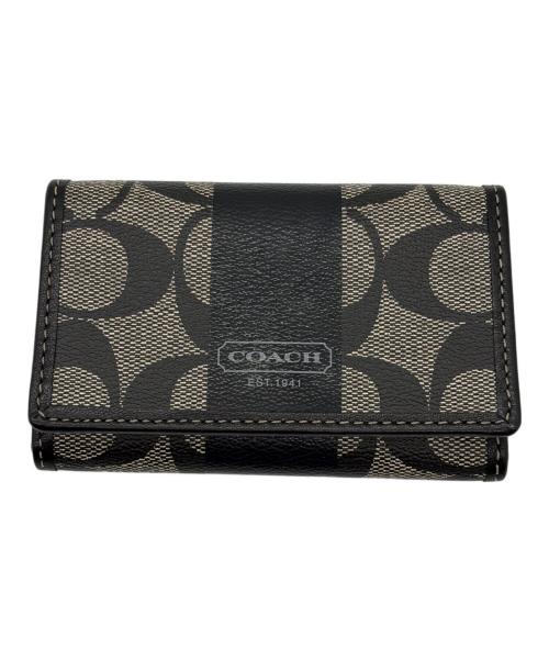 COACH（コーチ）COACH (コーチ) キーケース ブラック×グレーの古着・服飾アイテム