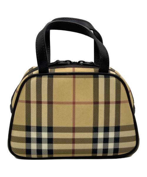 BURBERRY（バーバリー）BURBERRY (バーバリー) ミニボストンバッグ ベージュの古着・服飾アイテム