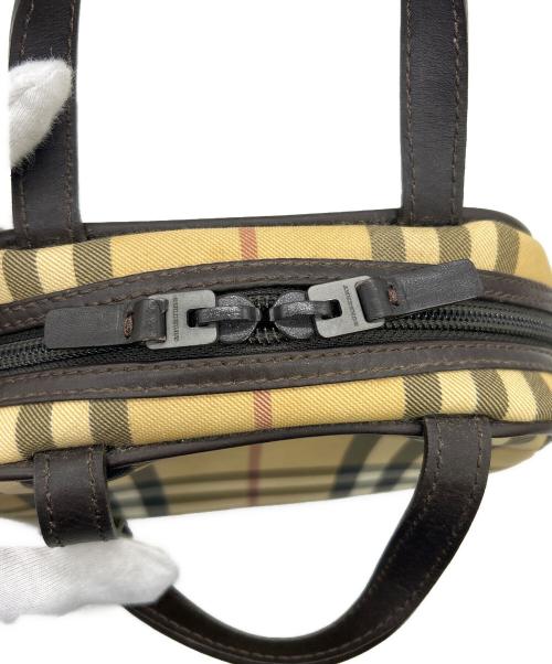 BURBERRY（バーバリー）BURBERRY (バーバリー) ミニボストンバッグ ベージュの古着・服飾アイテム