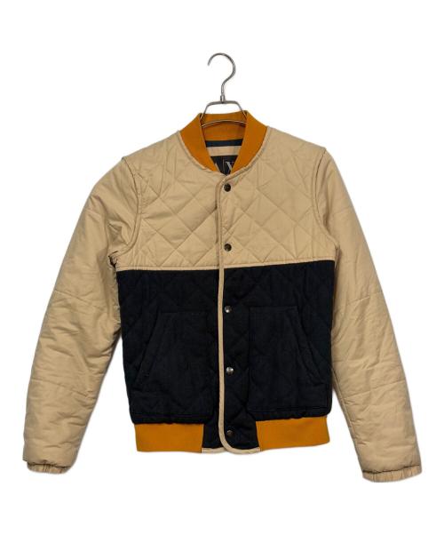 ARMANI EXCHANGE（アルマーニ エクスチェンジ）ARMANI EXCHANGE (アルマーニ エクスチェンジ) セパレートダウンジャケット ベージュ×グリーン サイズ:SIZE XSの古着・服飾アイテム