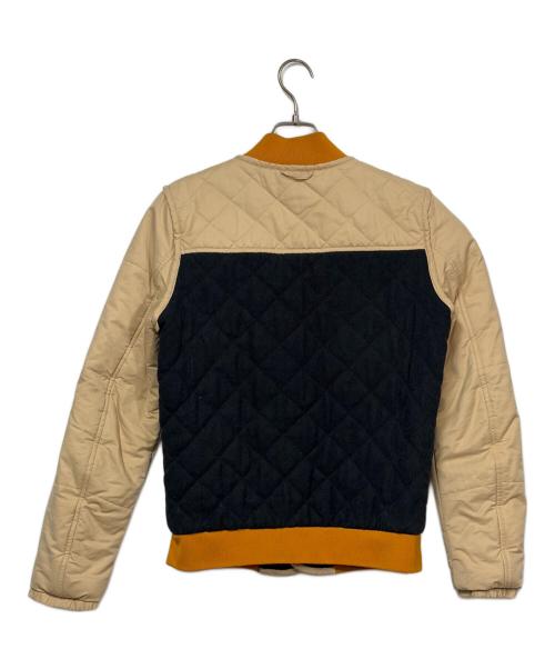 ARMANI EXCHANGE（アルマーニ エクスチェンジ）ARMANI EXCHANGE (アルマーニ エクスチェンジ) セパレートダウンジャケット ベージュ×グリーン サイズ:SIZE XSの古着・服飾アイテム