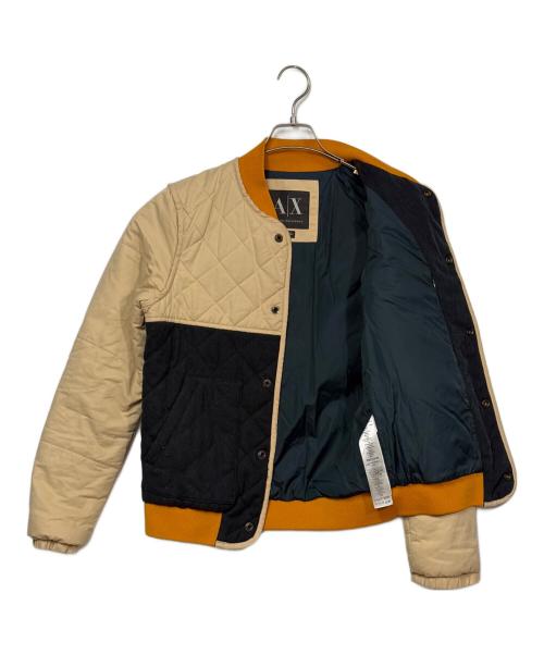 ARMANI EXCHANGE（アルマーニ エクスチェンジ）ARMANI EXCHANGE (アルマーニ エクスチェンジ) セパレートダウンジャケット ベージュ×グリーン サイズ:SIZE XSの古着・服飾アイテム