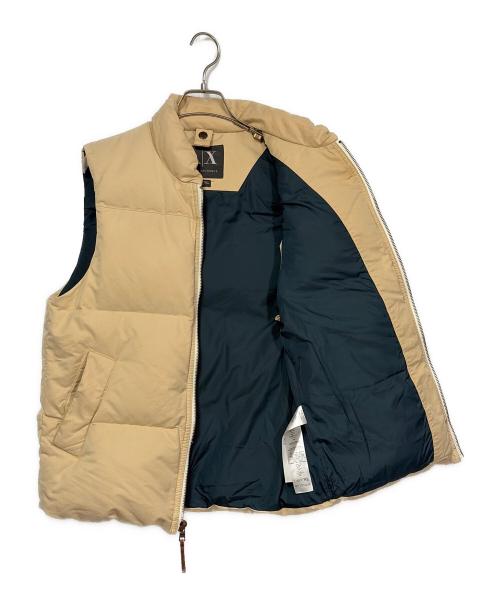 ARMANI EXCHANGE（アルマーニ エクスチェンジ）ARMANI EXCHANGE (アルマーニ エクスチェンジ) セパレートダウンジャケット ベージュ×グリーン サイズ:SIZE XSの古着・服飾アイテム