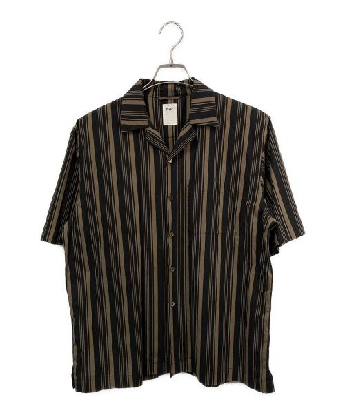 RHC Ron Herman（アールエイチシー ロンハーマン）RHC Ron Herman (アールエイチシー ロンハーマン) 半袖シャツ ブラウン×ブラック サイズ:Sの古着・服飾アイテム